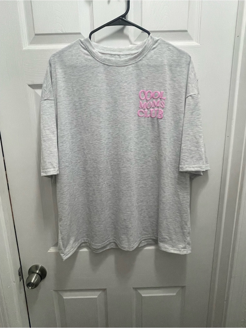 Cool Moms Club Pink Logo Gray Matching Set